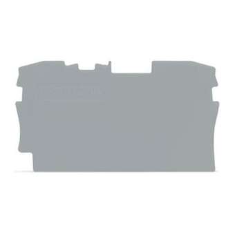 TOPJOB'S Plaque d'extrémité et intermédiaire 2C / Gris|Wago contact-WAG2004-1291