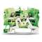 TOPJOB'S Borne de protection 2C / 4 (6) mm² / Vert-Jaune