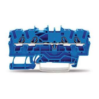 TOPJOB'S Borne de passage 4C / 2,5 (4)mm² / Bleu|Wago contact-WAG2002-1404