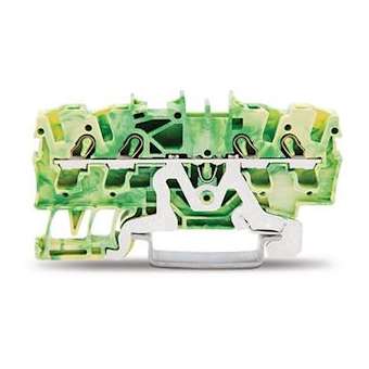 TOPJOB'S Borne de protection 4C / 2,5 (4) mm² / Vert-Jaune|Wago contact-WAG2002-1407