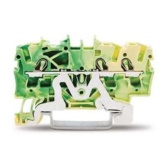 TOPJOB'S Borne de protection 3C / 2,5 (4) mm² / Vert-Jaune|Wago contact-WAG2002-1307