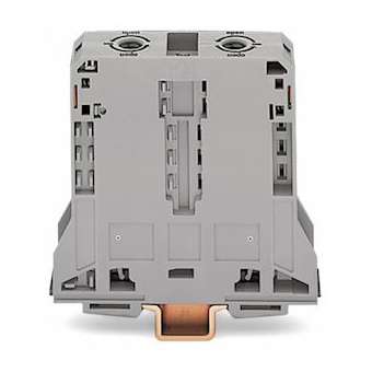 Borne de passage 2C / 95 mm² / Gris|Wago contact-WAG285-195