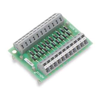 Module de test pour lampes avec 20 diodes pour 10 voies|Wago contact-WAG289-151