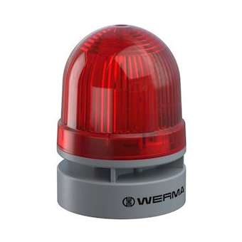 EvoSIGNAL Mini - Combi Fixe/clignotant 95dB 24VAC/DC - Rouge - Mtge polyvalent|-WRM46011075