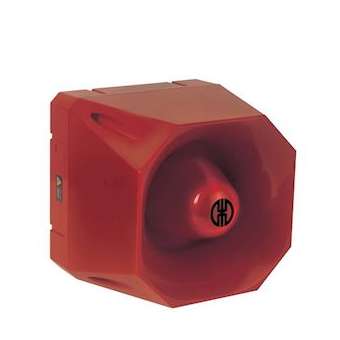 Sirène 120db réglable - Série 142 - 42 sons - 115-230VAC - Rouge Montage mural|-WRM14200068