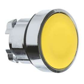 Harmony XB4 - tête bouton poussoir - D22 - affleurant - jaune|Schneider Electric-SCHZB4BA5