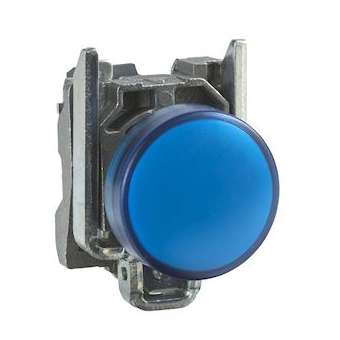 Harmony XB4 - voyant lumineux DEL - D22 - bleu - 24V - vis étrier|Schneider Electric-SCHXB4BVB6