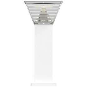 Borne solaire carree blanche de sol Hades dimmable - IP65|Xeta premium-XET40093