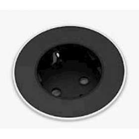 Versadot 1 prise 2P+T noir glass|Xeta premium-XET060.30E.00003