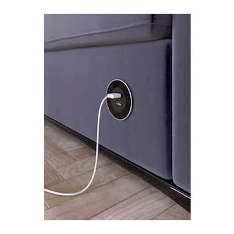 Versadot 2x USB noir glass|Xeta premium-XET060.30Y.00003