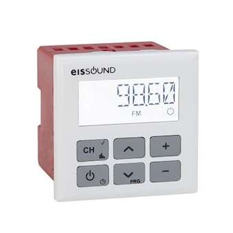 Unite de controle encastrable FM avec affichage digital - blanc|Xeta premium-XET32801