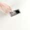 Versahit - dock chrome encastrable avec volet coulissant - 1 prise