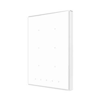 Interrupteur capacitif Touch-MyDesign de 6 boutons avec thermostat.|Zennio avance y tecnologia-ZNNZVI-TMDP6-PW