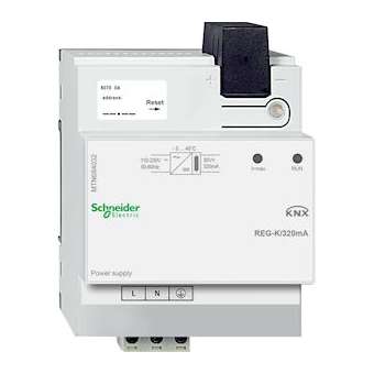 KNX - alimentation de bus - 320mA max - 64 participants - 8 pas de 9mm|Schneider Electric-SCHMTN684032