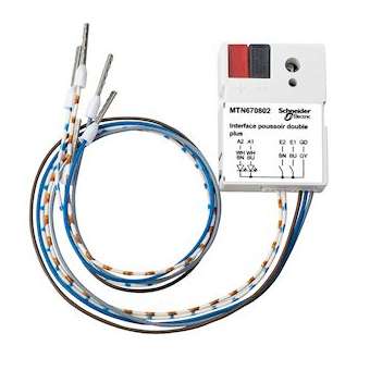 KNX - module d'entrées binaires à encastrer - 2 entrées 2 sorties LED|Schneider Electric-SCHMTN670802
