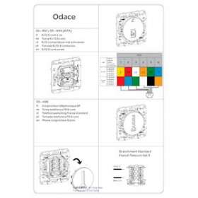 Odace, conjoncteur en T Blanc, 8 contacts, à vis|Schneider Electric-SCHS520496