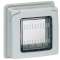 Adaptateur IP55 pour mécanismes Mosaic 2 modules pour coffrets mobiles P17