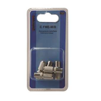 Connecteur IEC 9.52 mâle TV métallique - Blister de 5 pièces|Evicom-EVCCFMEMB