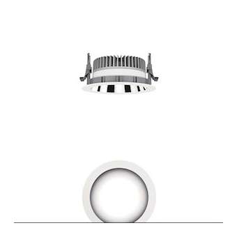 Panos Evo R150L 9W Led840 Swi Al Wh|Zumtobel-ZUM60815827