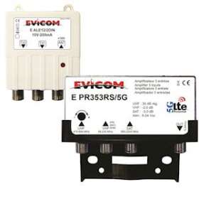 Kit préamplificateur 30 dB avec couplage SAT et VHF + alim. 10 Vcc 2 sorties|Evicom-EVCEKEV353RS5G