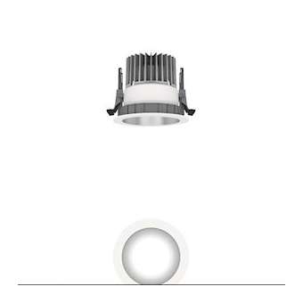 Panos Evo R100L 15W Led840 Ldo Sm Wh|Zumtobel-ZUM62907263