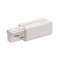 EUTRAC, alimentation gauche, intérieur, pour rail 3 allumages en saillie, blanc