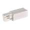 EUTRAC, alimentation droite, intérieur, pour rail 3 allumages en saillie, blanc