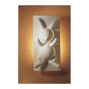 APPLIQUE 1813 'LAPIN' PLATRE NATUREL INCANDESCENT|Evidence Sedap-SDP1813AA01