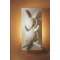 APPLIQUE 1813 'LAPIN' PLATRE NATUREL INCANDESCENT