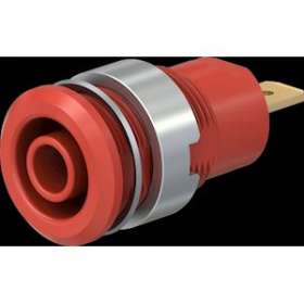 Douille 4 mm de sécurité rouge|Staubli-TTT23300022