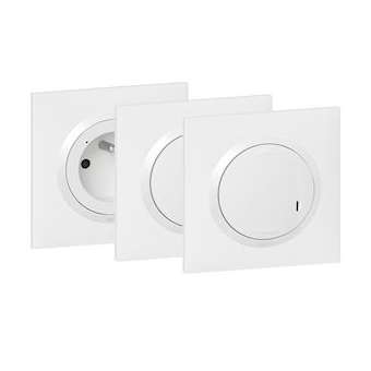 Pack extension dooxie with Netatmo inter + prise connectée + cde sans fil -blanc|Legrand-LEG600690