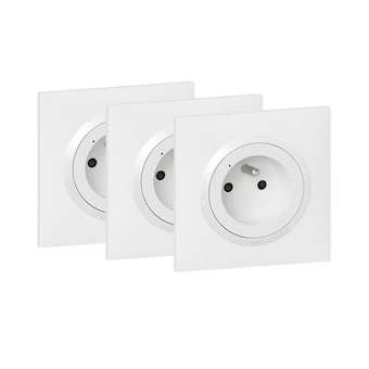 Pack 3 prises de courant connectées dooxie with Netatmo - blanc|Legrand-LEG600698