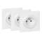 Pack 3 prises de courant connectées dooxie with Netatmo - blanc