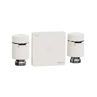 Wiser - kit vannes thermostatiques connectées passerelle Wifi + 2 têtes de vanne|Schneider Electric-SCHCCTFR6906