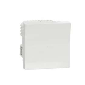 Wiser Unica - bouton poussoir - 10A - zigbee - blanc - méca seul|Schneider Electric-SCHNU353718W