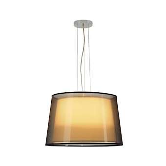 BISHADE, suspension intérieure, noir/transparent, E27, 3x 23W max|SLV-DC5155650