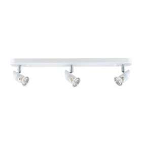 COMETE B3 - Plaf./Appl.Mur 3 spots GU10, blanc, a/lpes LED 6W 3000K 500lm incl|Aric-ARI0442