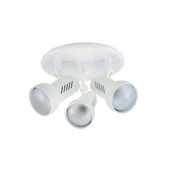 REMORA P3 - Plafonnier 3 spots E27 100W max., blanc, lampes non incl.|Aric-ARI0696