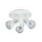 REMORA P3 - Plafonnier 3 spots E27 100W max., blanc, lampes non incl.