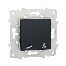 Unica - commande pour indicateur de chambre hôtel - Anthracite - méca + support|Schneider Electric-SCHNU521754