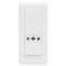 Prise pour rasoir IP24 IK04 Mosaic 5 modules - blanc