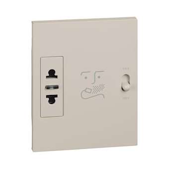 Prise rasoir Living Now 3 modules - sable|Bticino-TICBTKM4177