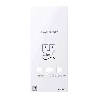Merten M-Plan - enjoliveur pour prise rasoir - blanc antimicrobien brillant|Schneider Electric-SCHMTN213625