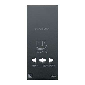 Enjoliveur M-Plan pour prise de rasoir, anthracite|Schneider Electric-SCHMTN213514