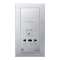 Enjoliveur M-Plan pour prise de rasoir, aluminium