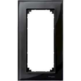 Merten M-Plan - plaque de finition - pour prise rasoir - verre noir|Schneider Electric-SCHMTN404803