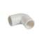 Coude équerre 90DEG IP40 D20mm - blanc RAL9010 antimicrobien