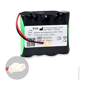 Batterie(s) Batterie médicale rechargeable SPENGLER ES60 4.8V 2500mAh MOLEX|Enix energies-NXGMGH00233