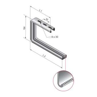 Suspension STRUT C 41x21, 200, SZ|Niedax France-NDX677752