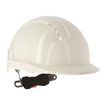 Casque électricien confort Evolite blanc avec molette|Bizline-BIZ731682